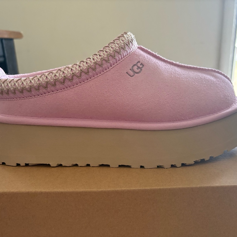 UGG Women's Tazz II Pink Slip-On Platform mule